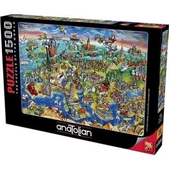 Anatolian Puzzle Evropský svět 1500 dílků (8698543145573)