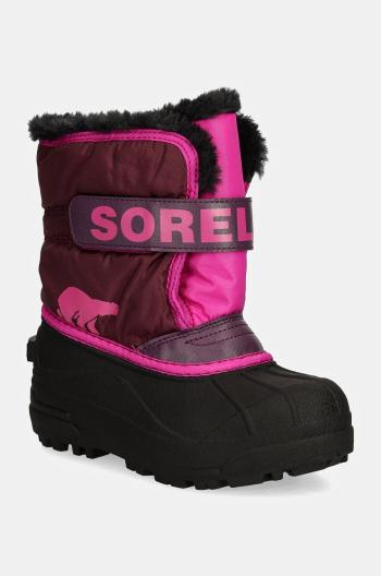 Dětské sněhule Sorel TODDLER SNOW COMMAND růžová barva, 2114101