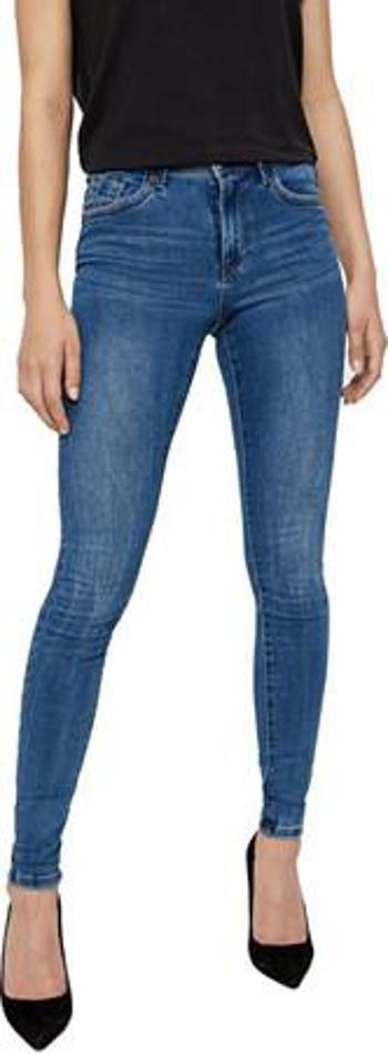 Vero Moda Dámské džíny VMTANYA Skinny Fit 10222531 Medium Blue Denim L/32