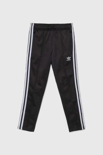 Dětské tepláky adidas Originals SST TP OPEN HEM černá barva, s aplikací, IY9793