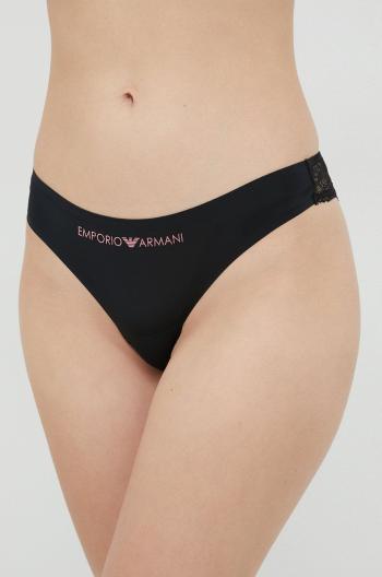 Kalhotky brazilky Emporio Armani Underwear černá barva