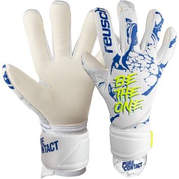 Reusch PURE CONTACT SILVER Fotbalové brankářské rukavice, bílá, velikost