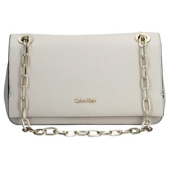 Dámská crossbody kabelka Calvin Klein Convertible Shoulder Bag - krémová