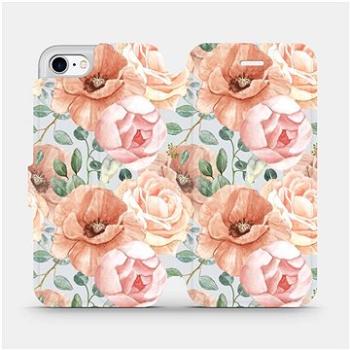 Flip pouzdro na mobil Apple iPhone 8 - MP02S Pastelové květy (5903516755899)