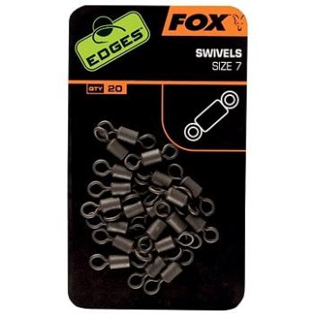 FOX Edges Swivels Standard Velikost 7 20ks (5055350248294)