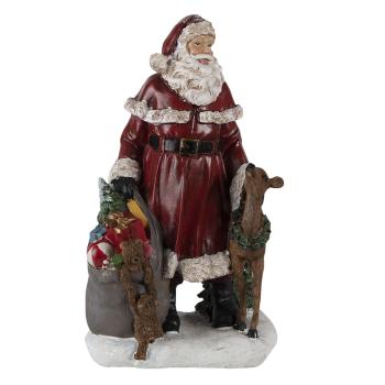 Vánoční dekorace Santa s dárky - 17*13*29 cm 6PR4759
