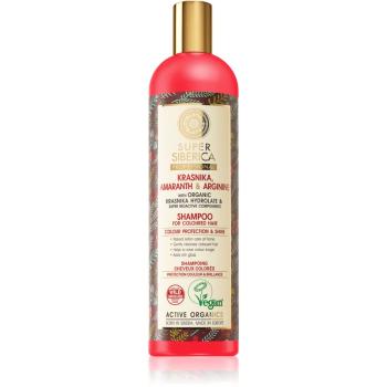 Natura Siberica Krasnika, Amaranth & Arginine čisticí a vyživující šampon pro barvené vlasy 400 ml