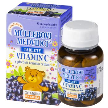 Dr. Müller Müllerovi medvídci s vitaminem C černý rybíz 45 tablet