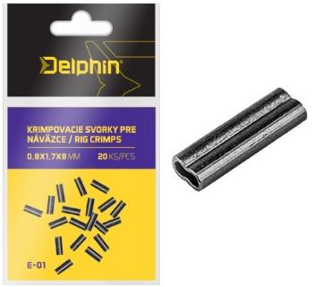 Delphin krimpovací svorky pro návazce 20 ks - velikost 1,0x2,2x8 mm