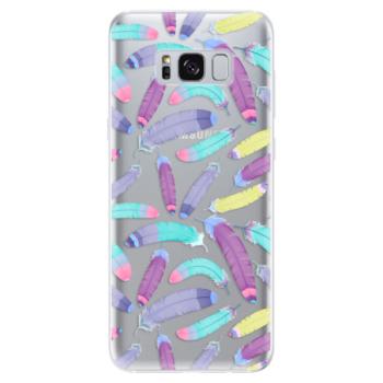 Odolné silikonové pouzdro iSaprio - Feather Pattern 01 - Samsung Galaxy S8