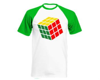 Pánské tričko Baseball Rubikova kostka