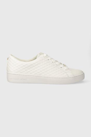 Kožené sneakers boty MICHAEL Michael Kors Keaton bílá barva, 43R4KTFS1L