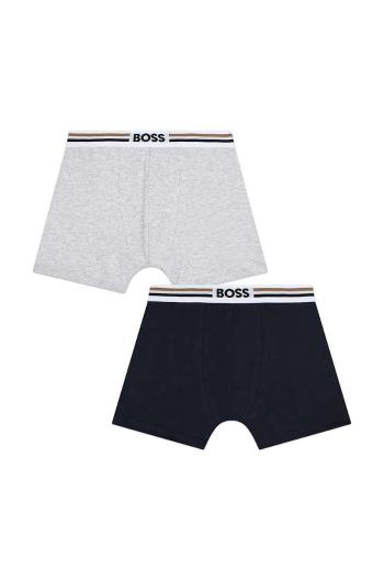 Dětské boxerky BOSS 2-pack černá barva, J51596