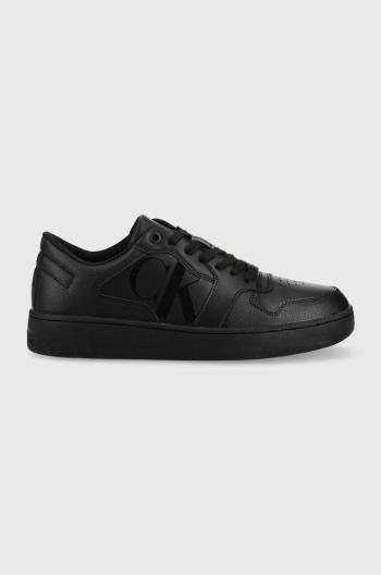 Sneakers boty Calvin Klein Jeans Cupsole Laceup Basket Low černá barva