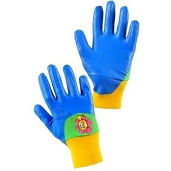 CXS rukavice DRAGO, dětské, máčené v nitrilu, modré, vel. 07  (8591940186524)