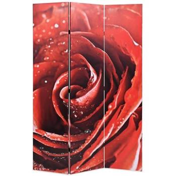Skládací paraván 120 x 170 cm růže červený (245893)