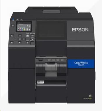 Epson ColorWorks CW-C6000Pe C31CH76202, peeler, disp., USB, Ethernet, black, barevná tiskárna štítků