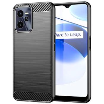 Carbon Case Flexible silikonový kryt na Realme C35, černý (HUR255124)