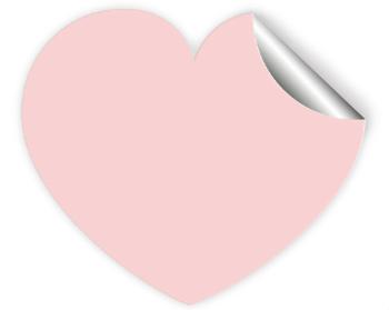 Samolepky srdce - 5 kusů Amorův šíp