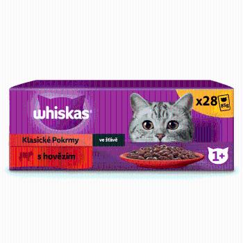 Whiskas kapsička hovězí ve šťávě pro dospělé kočky 28x85 g