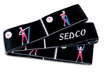 Pás YOGA SEDCO STRETCH STRAP popruh 80x4 cm