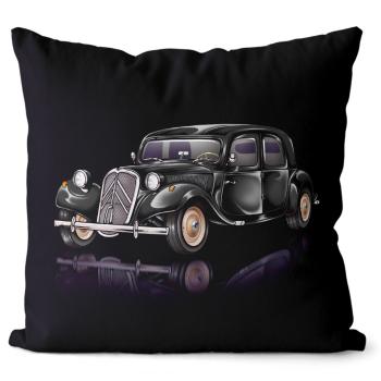 Polštář Citröen Traction Avant Black (Velikost: 40 x 40 cm)