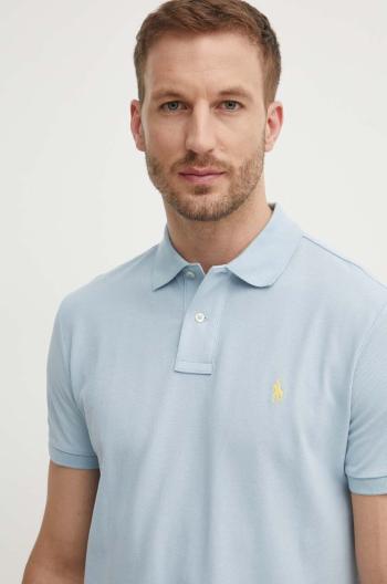 Bavlněné polo tričko Polo Ralph Lauren modrá barva, 710680784