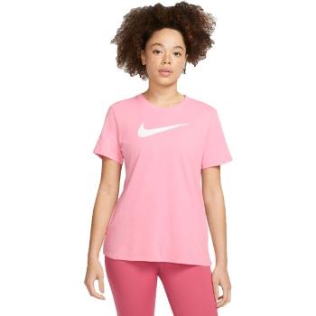 Nike DRI-FIT SWOOSH Dámské tričko, růžová, velikost