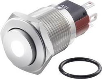 Tlačítkový spínač antivandal TRU COMPONENTS TC-GQ16-KH-11ZD/J/W/12V/S, 48 V/DC, 2 A, nerezová ocel, 1 ks