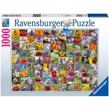 Ravensburger Puzzle 173860 Včely Na Květinách 1000 Dílků  (4005556173860)