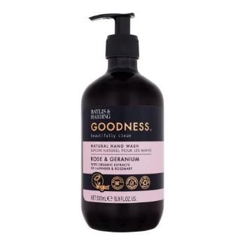 Baylis & Harding Goodness Rose & Geranium Natural Hand Wash 500 ml tekuté mýdlo pro ženy