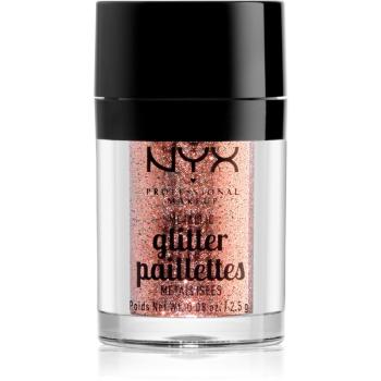 NYX Professional Makeup Glitter Goals metalické třpytky na obličej a tělo odstín 01 Dubai Bronze 2.5 g