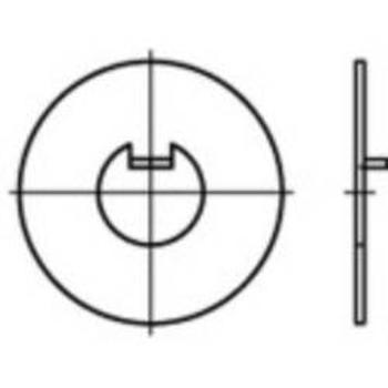 Podložka plochá s vnitřním nosem TOOLCRAFT 107419, vnitřní Ø: 52 mm, ocel, 25 ks