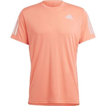 adidas OWN THE RUN TEE Pánské běžecké tričko, lososová, velikost