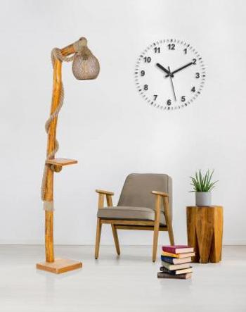 ARBOR originální dřevěná stojací lampa, natural