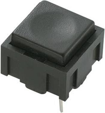 Tlačítko TRU COMPONENTS PBS-18B, 50 V DC/AC, 0.025 A, černá, 1 ks