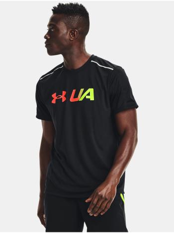 Tričko Under Armour UA RUN Graphic Print Fill SS - černá