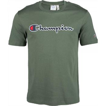 Champion CREWNECK T-SHIRT Pánské tričko, khaki, velikost M