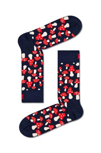 Ponožky Happy Socks Mushroom Sock tmavomodrá barva