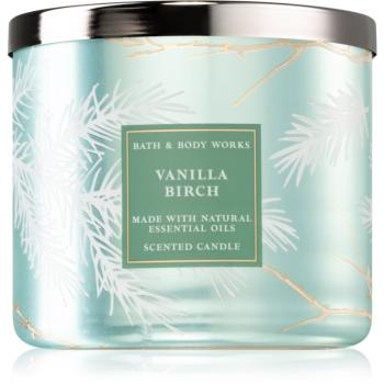 Bath & Body Works Vanilla Birch vonná svíčka 411 g