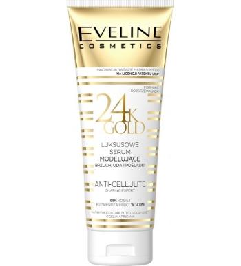 Eveline Slim Therapy 24k Gold modelující sérum na břicho, stehna a hýždě 250 ml