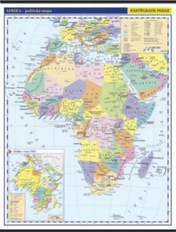 Afrika - školní nástěnná politická nástěnná mapa,1:10 mil./96x126,5 cm