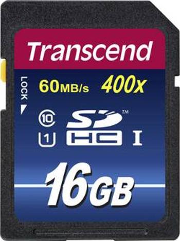 Karta SDHC, 16 GB, Transcend Premium 400 TS16GSDU1, Class 10, UHS-I