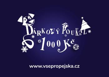 Vsepropejska Tmavě modrý dárkový poukaz (elektronický) Typ: 1000 Kč