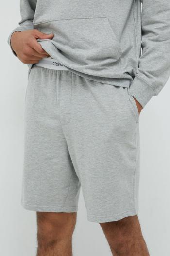 Pyžamové šortky Calvin Klein Underwear pánské, šedá barva