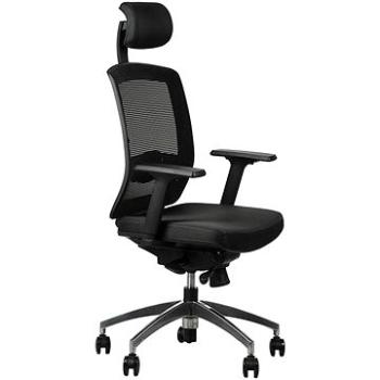 Otočná židle s prodlouženým sedákem GN-301/ALU BLACK (Stema_5903917400572)