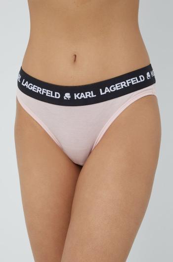 Kalhotky Karl Lagerfeld (2-pack) růžová barva