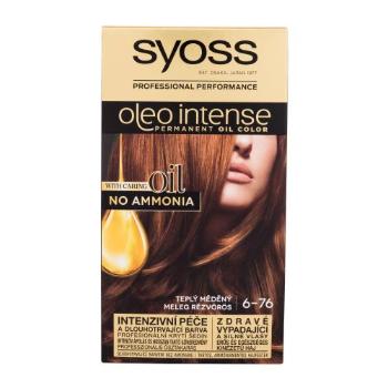 Syoss Oleo Intense Permanent Oil Color 50 ml barva na vlasy pro ženy 6-76 Warm Copper na barvené vlasy