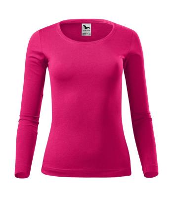 MALFINI Dámské tričko s dlouhým rukávem Fit-T Long Sleeve - Malinová | XS