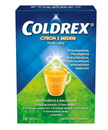 Coldrex CITRON S MEDEM Horký nápoj 10 sáčků